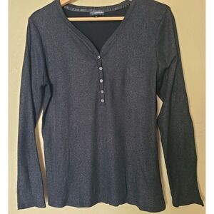 Vtg JORDACHE Sweater Longsleeve Shirt womens XL Cotton Top vtg‎
